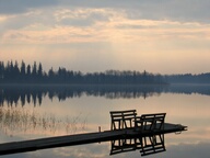 Восход на озере Наговье