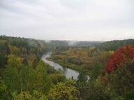 река Серга. Осень